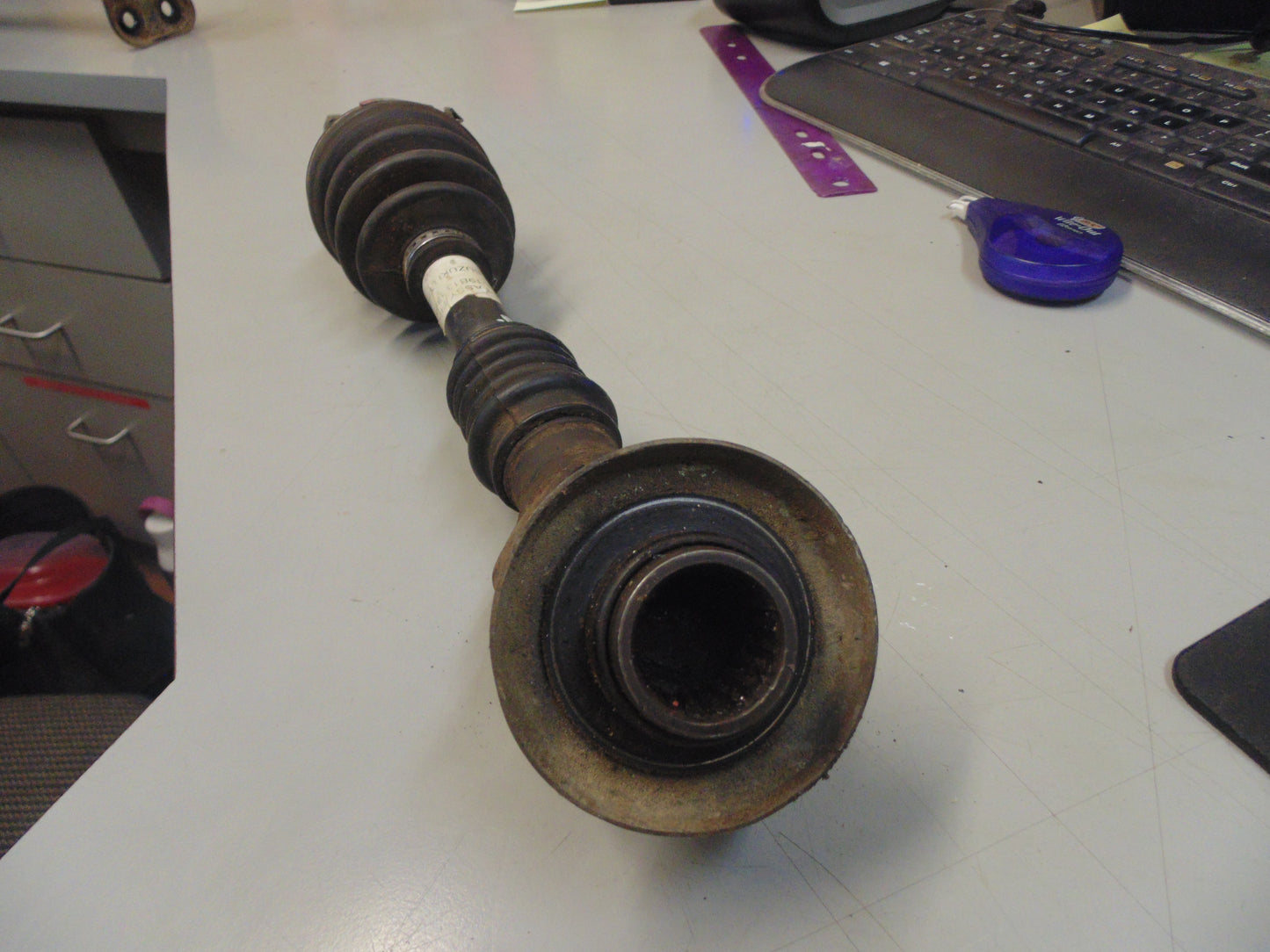 1986 SUZUKI LT250EF SHAFT ASSY FRONT 54901-19B13