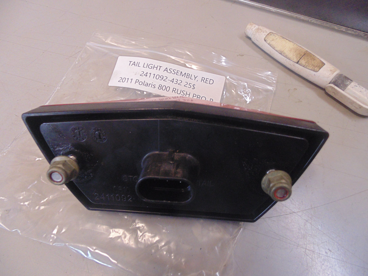 2011 Polaris 800 RUSH PRO-R TAIL LIGHT ASSY RED 2411092-432