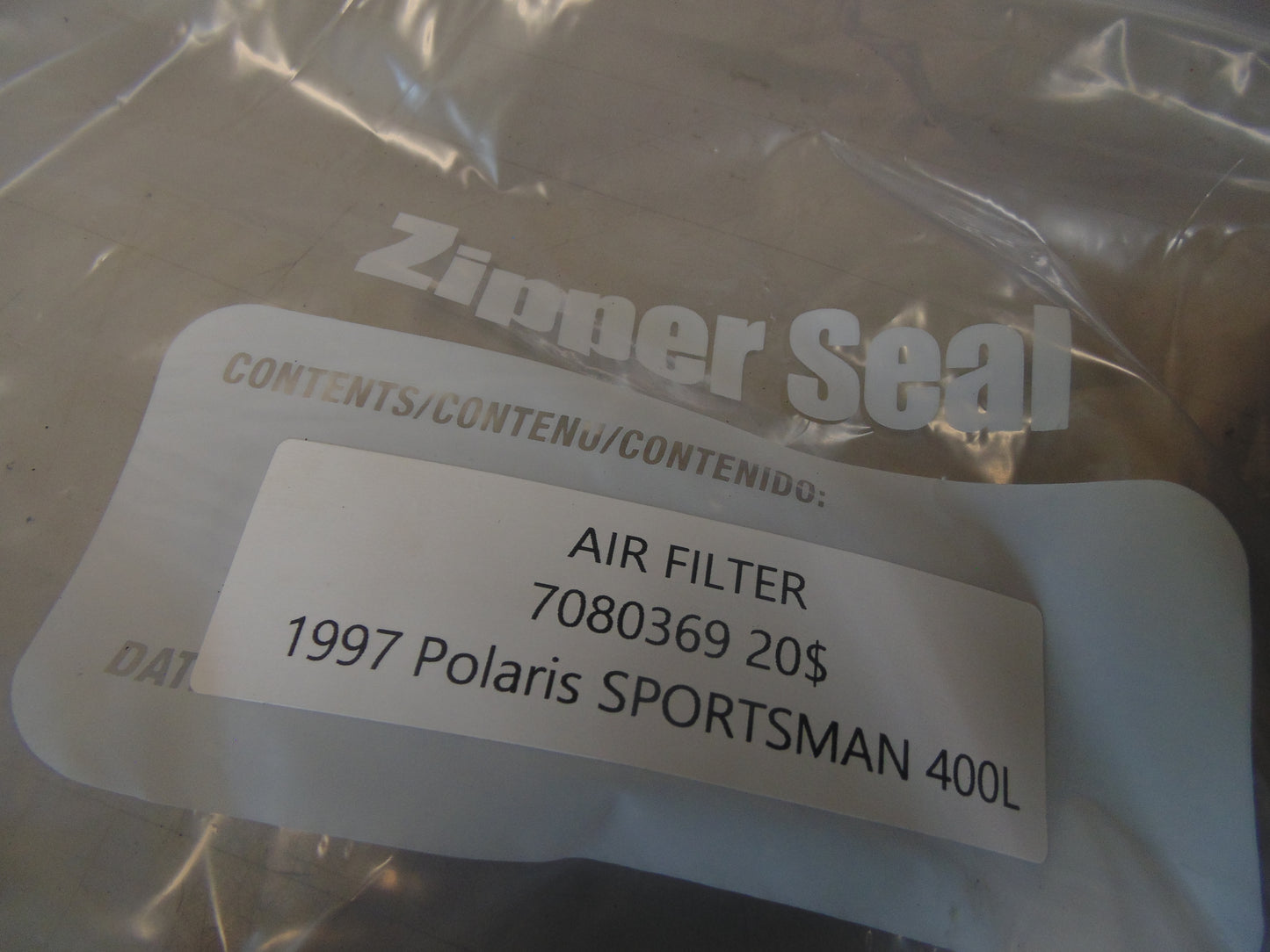 1997 POLARIS SPORTSMAN 400L AIR FILTER 7080369