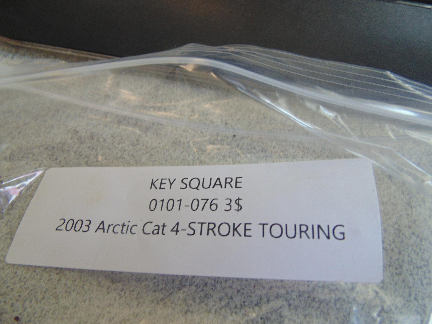 2003 ARCTIC CAT 4 STROKE TOURING KEY SQUARE 0101-076