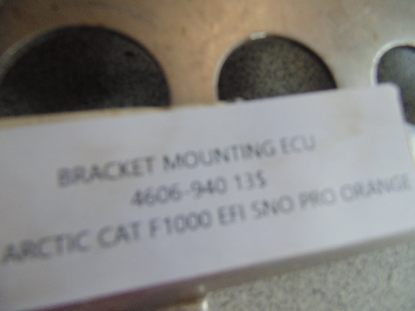 2007 ARCTIC CAT F1000 EFI SNO PRO ORANGE BRACKET MOUNTING ECU 4606-940