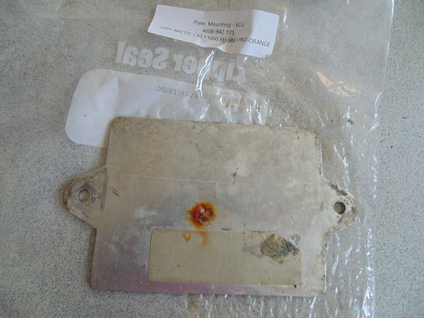 2007 ARCTIC CAT F1000 EFI SNO PRO ORANGE PLATE MOUNTING ECU 4606-942