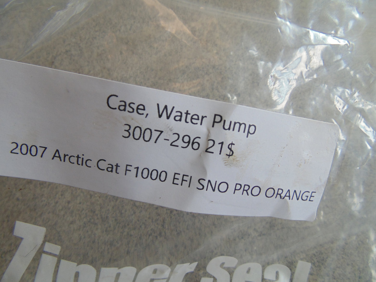 2007 ARCTIC CAT F1000 EFI SNO PRO ORANGE CASE WATER PUMP 3007-296