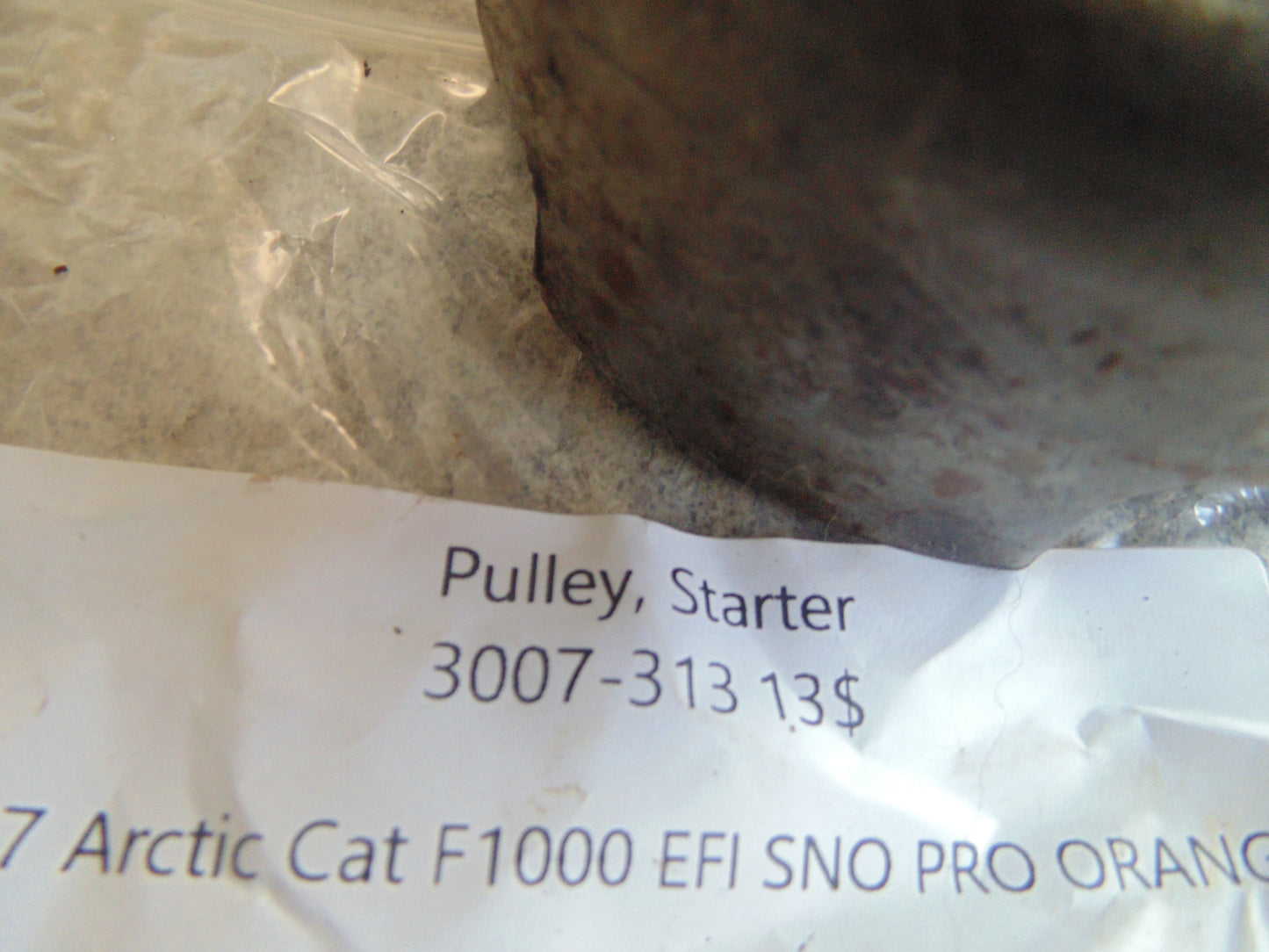 2007 ARCTIC CAT F1000 EFI SNO PRO ORANGE PULLEY STARTER 3007-313