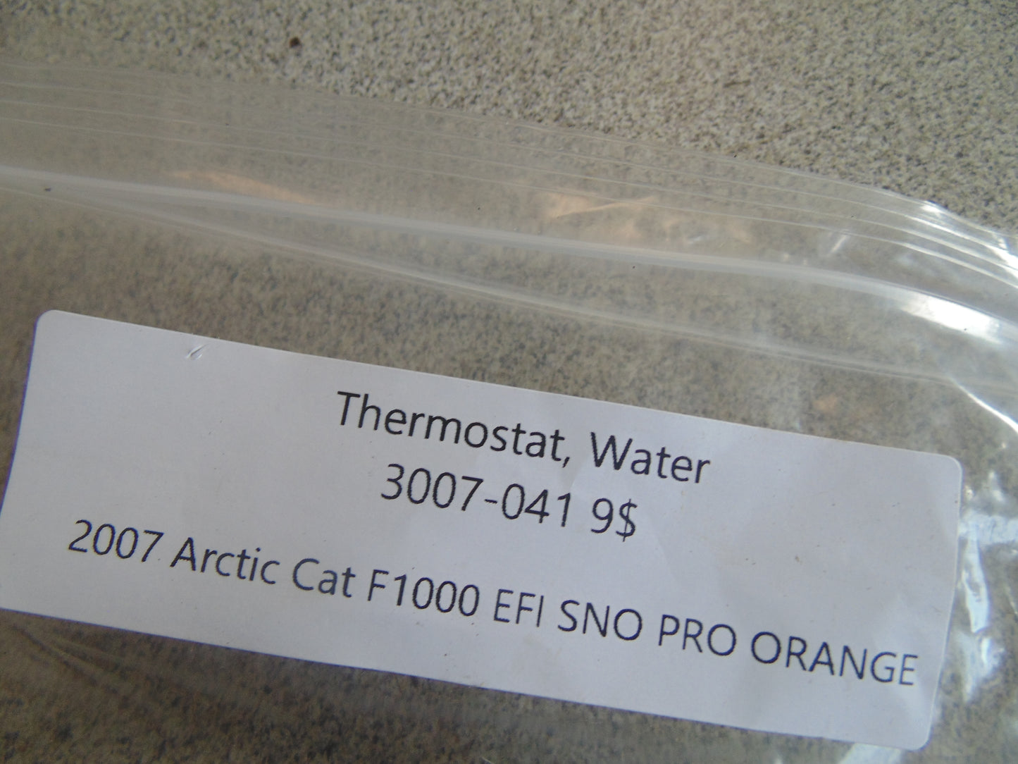 2007 ARCTIC CAT F1000 EFI SNO PRO ORANGE THERMOSTAT WATER 3007-041