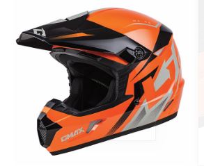 GMAX MX46Y COMPOUND MX YOUTH HELMET ORANGE YOUTH MEDIUM
