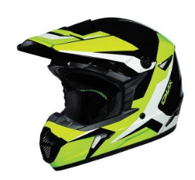 GMAX MX46Y CYCLUS MX YOUTH HELMET Black/Green Youth Medium