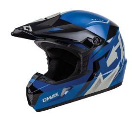 GMAX MX46Y COMPOUND MX YOUTH HELMET BLUE YOUTH SMALL