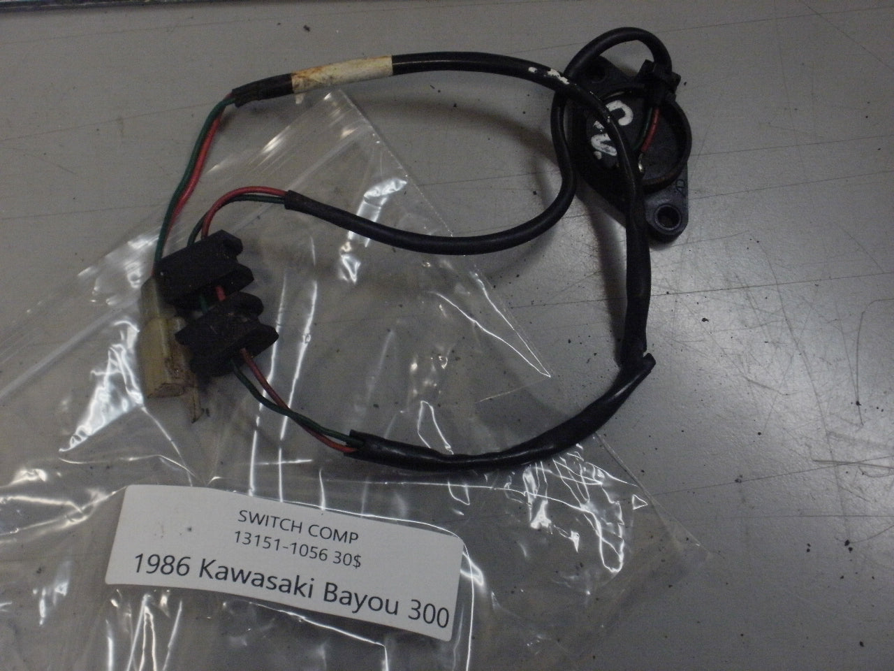 1986 KAWASAKI BAYOU 300 SWITCH COMP 13151-1056
