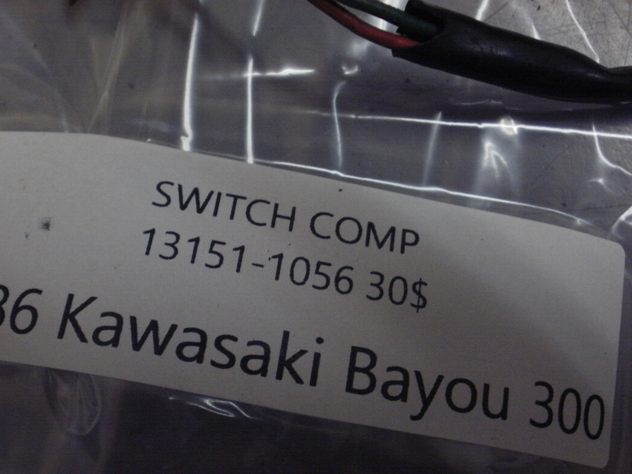 1986 KAWASAKI BAYOU 300 SWITCH COMP 13151-1056