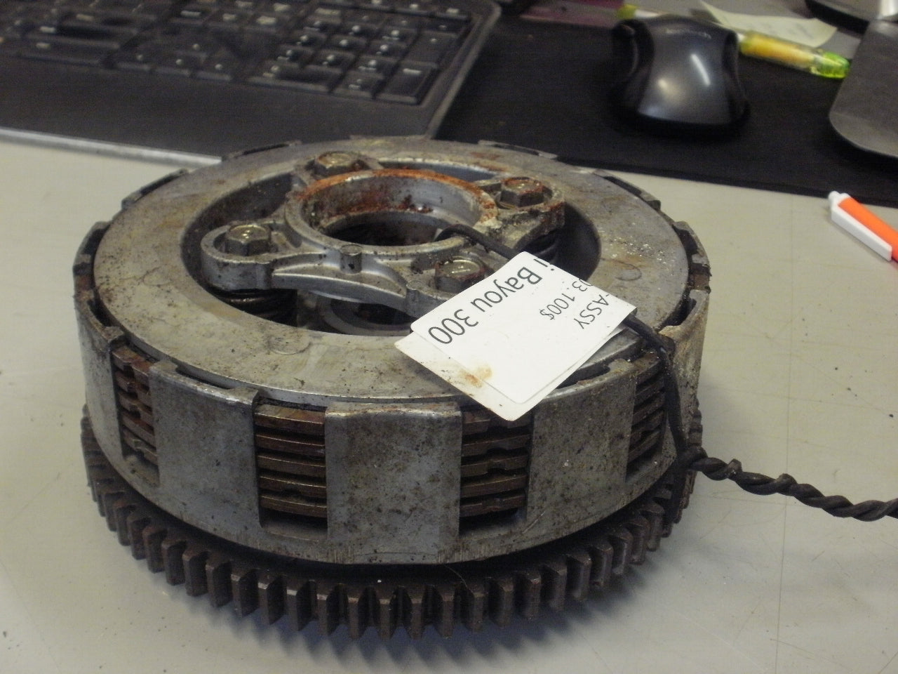 1986 KAWASAKI BAYOU 300 CLUTCH ASSY 13081-1203