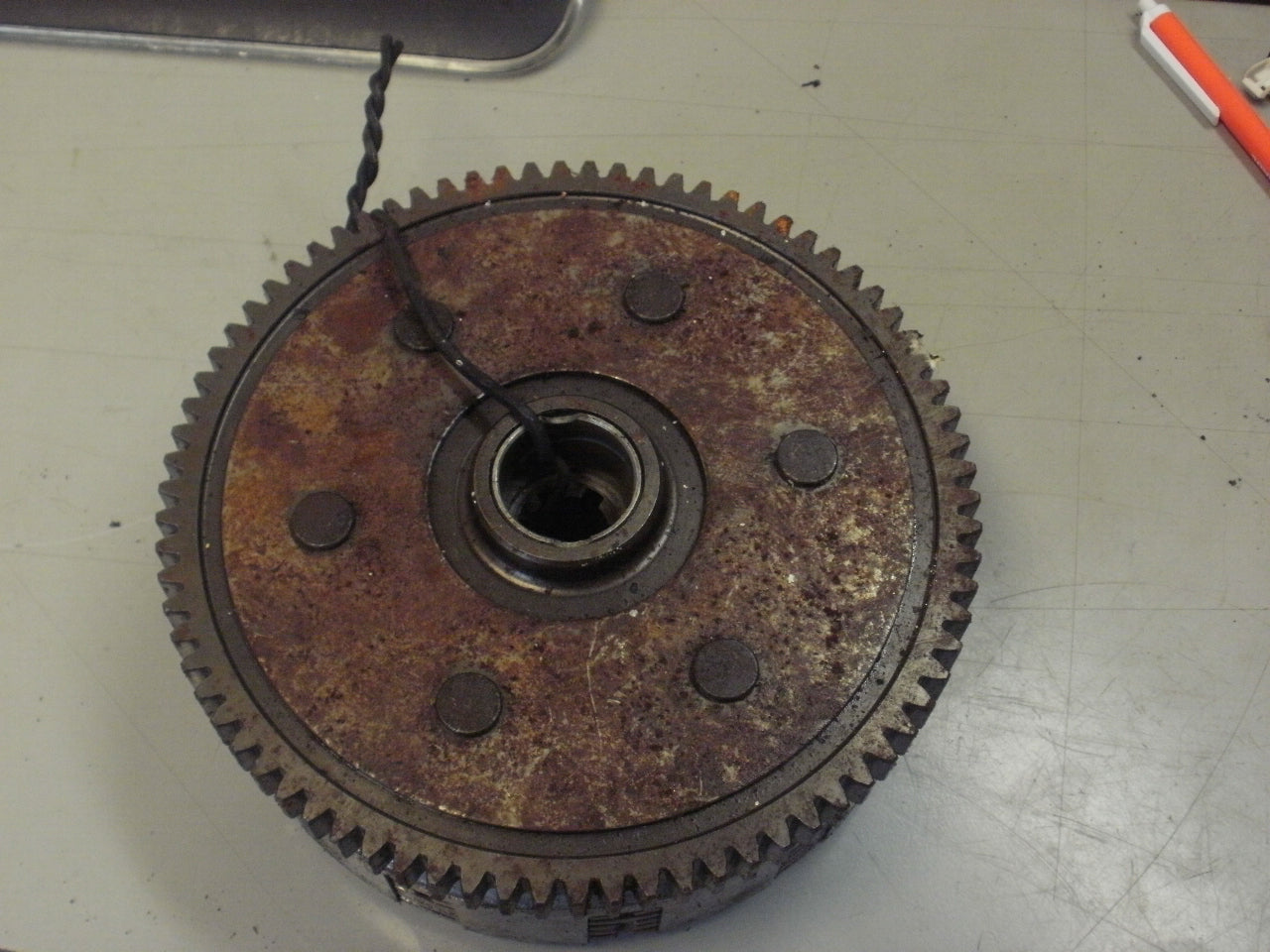 1986 KAWASAKI BAYOU 300 CLUTCH ASSY 13081-1203