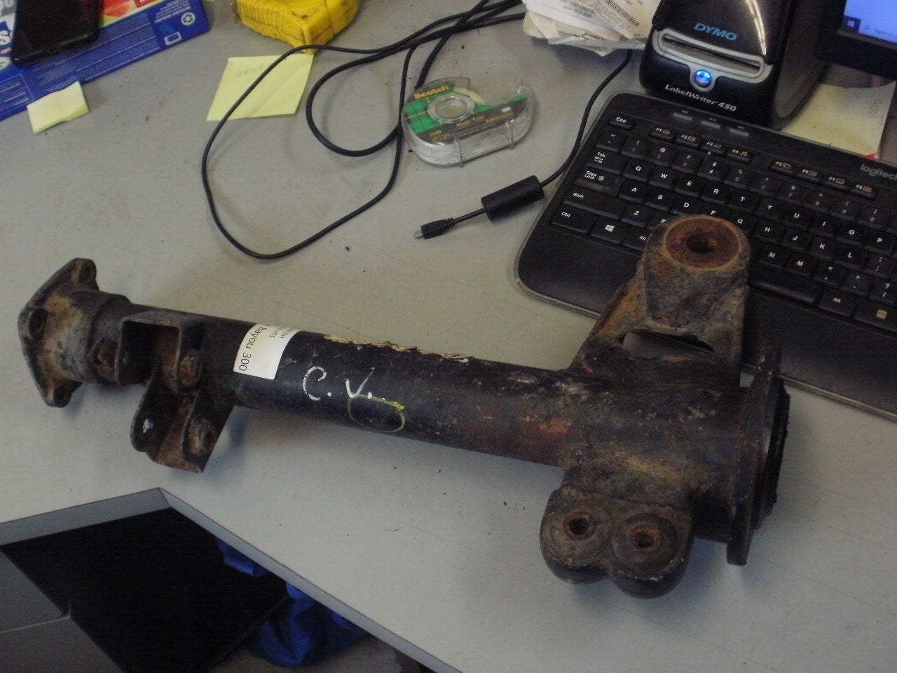 1986 KAWASAKI BAYOU 300 PIPE COMP RH 31064-1066