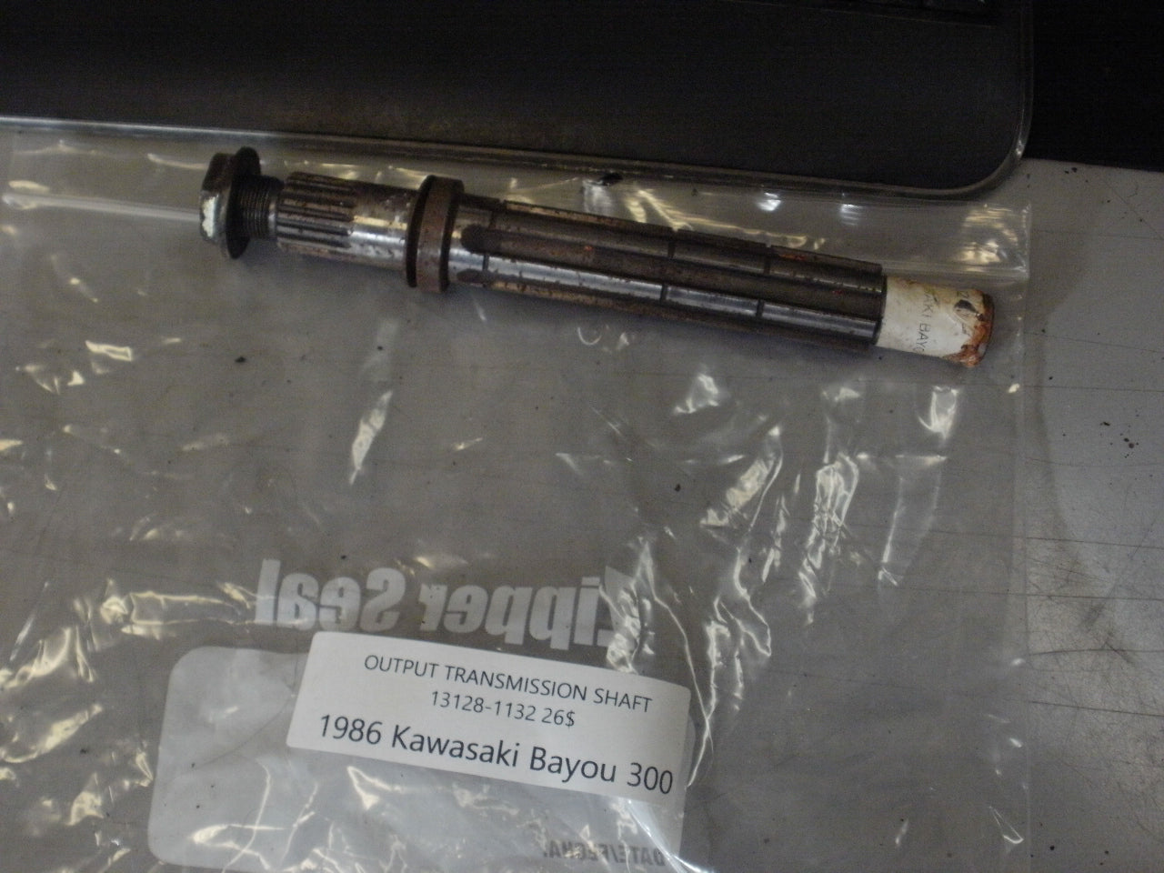 1986 KAWASAKI BAYOU 300 OUTPUT TRANSMISSION SHAFT 13128-1132