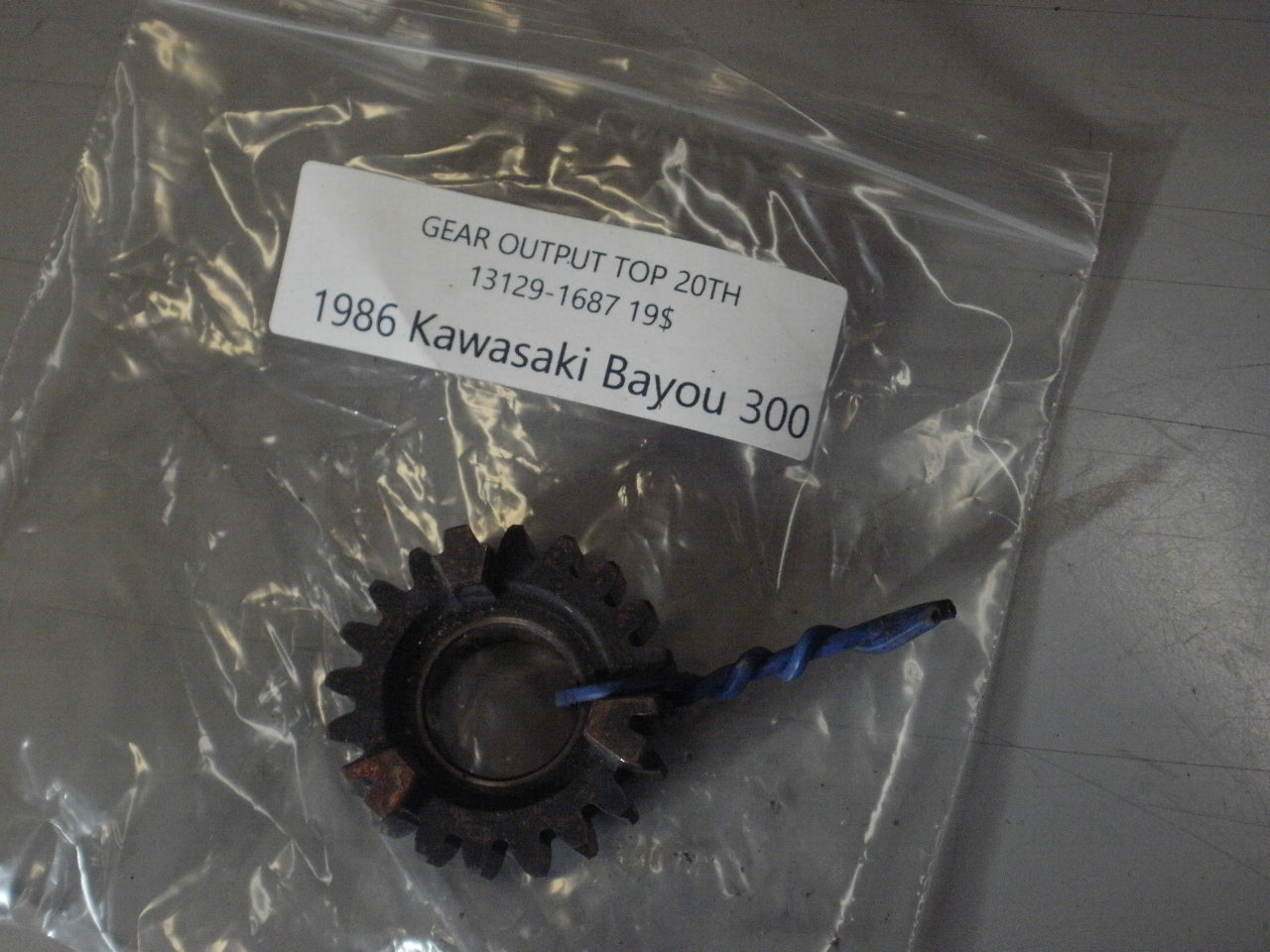 1986 KAWASAKI BAYOU 300 GEAR OUTPUT TOP 20TH 13129-1687