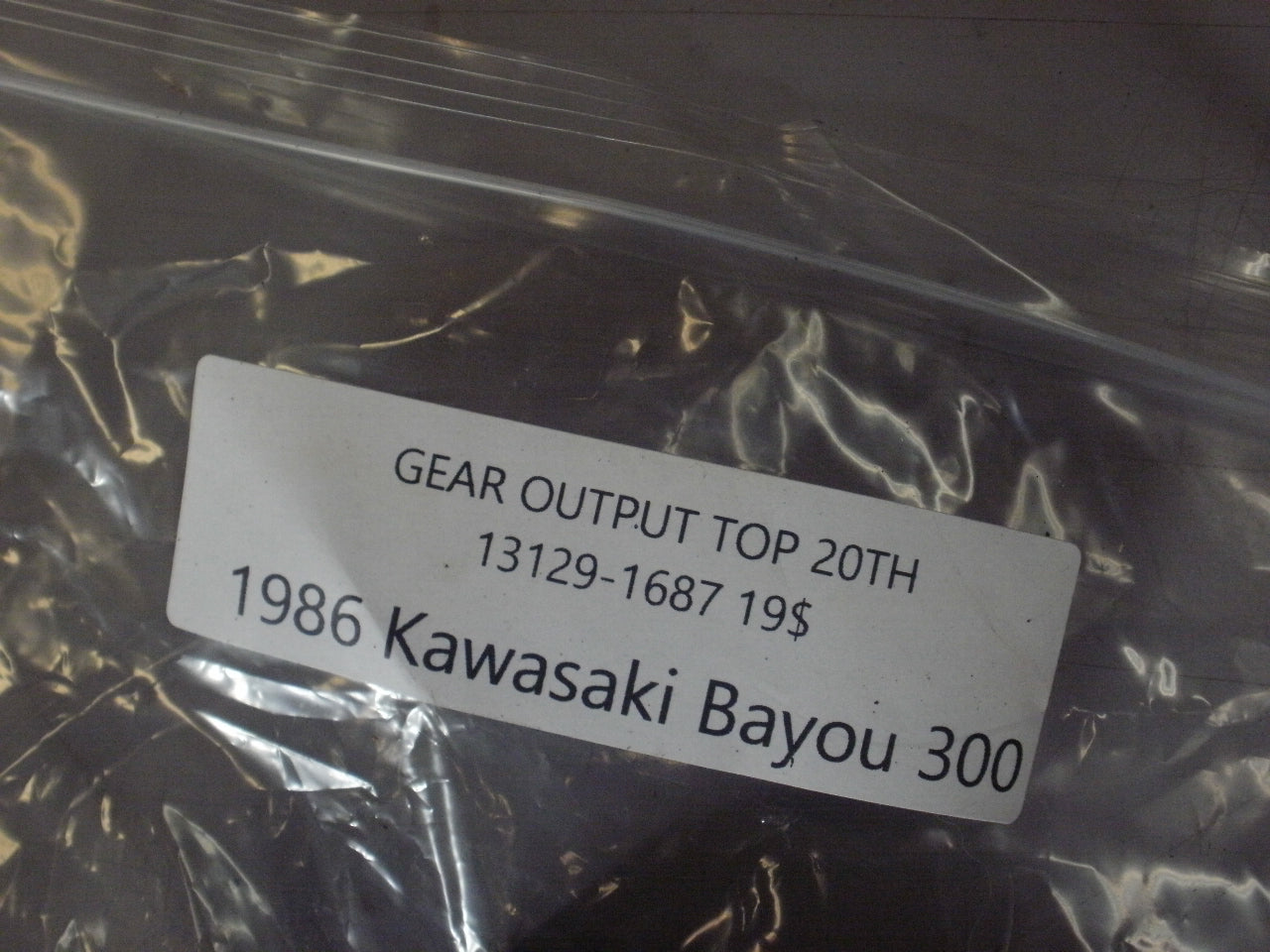 1986 KAWASAKI BAYOU 300 GEAR OUTPUT TOP 20TH 13129-1687
