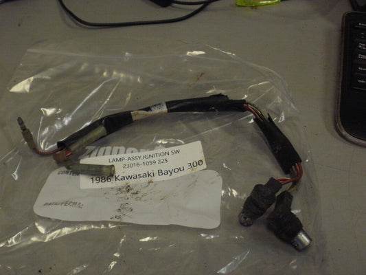 1986 KAWASAKI BAYOU 300 LAMP ASSY IGNITION SW 23016-1059