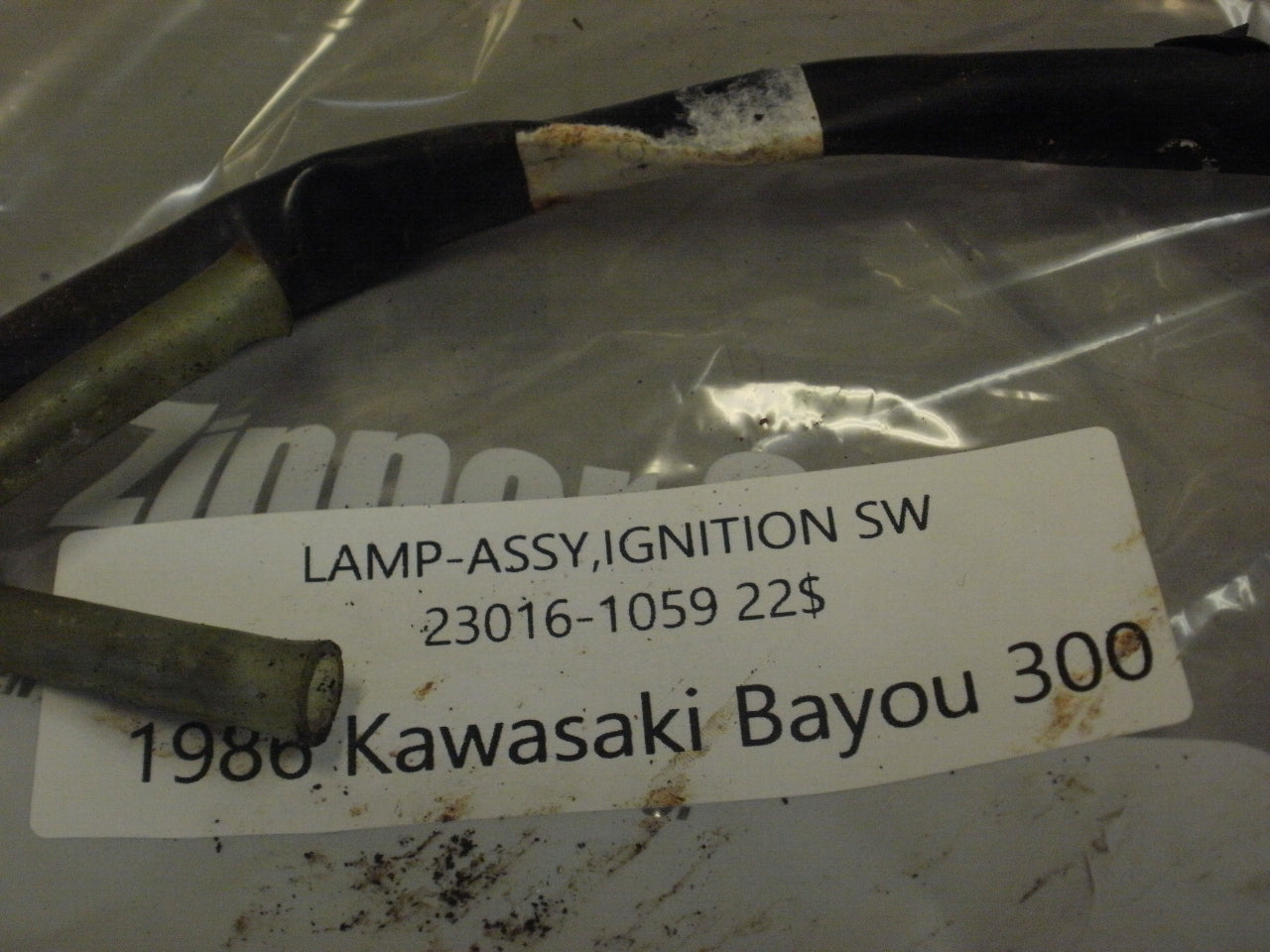 1986 KAWASAKI BAYOU 300 LAMP ASSY IGNITION SW 23016-1059