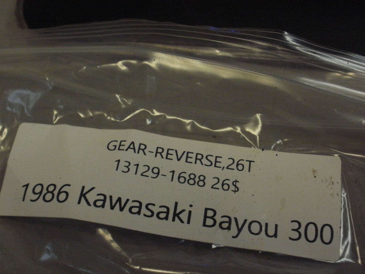1986 KAWASAKI BAYOU 300 GEAR REVERSE 26T 13129-1688