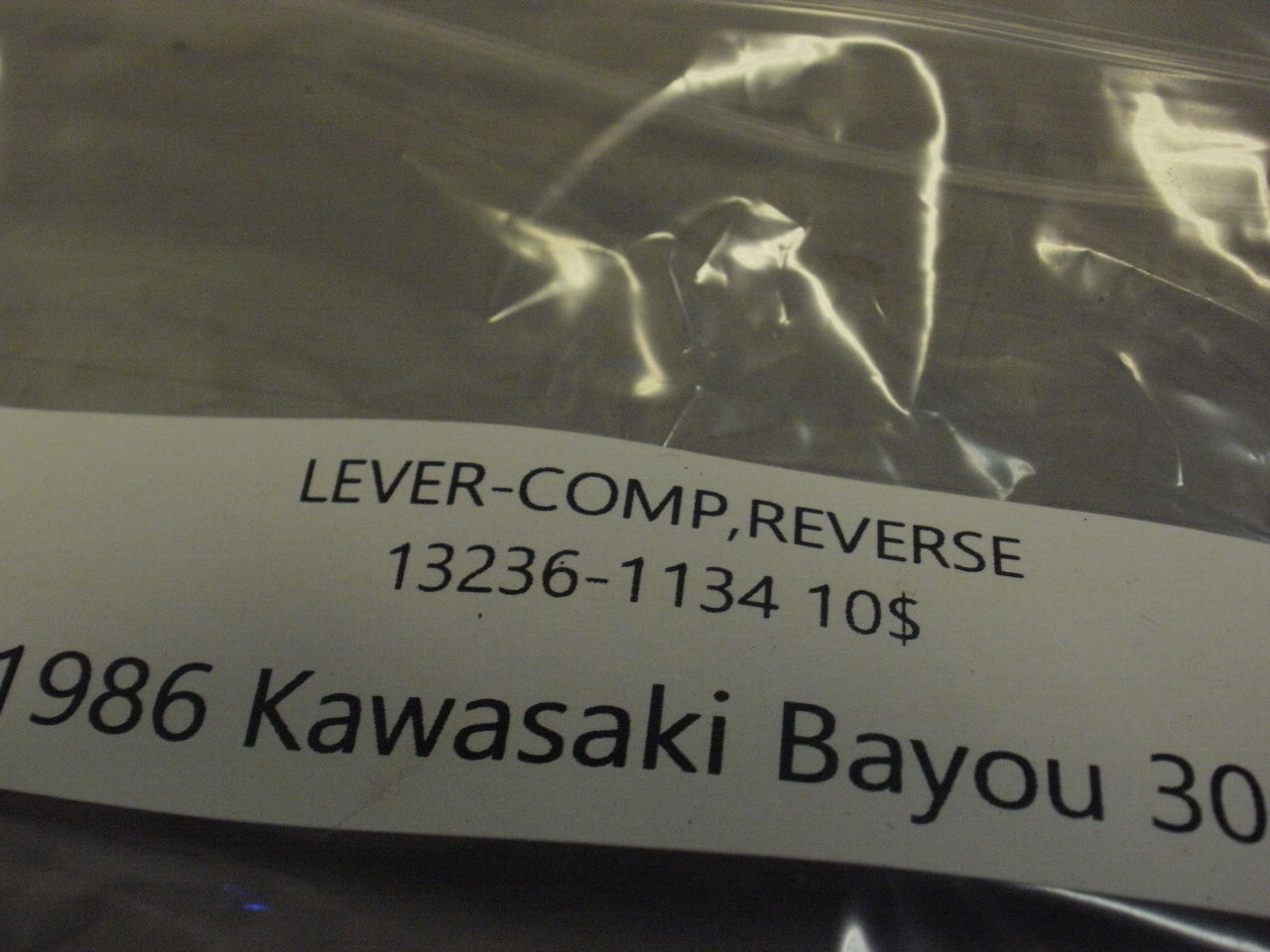 1986 KAWASAKI BAYOU 300 LEVER COMP REVERSE 13236-1134