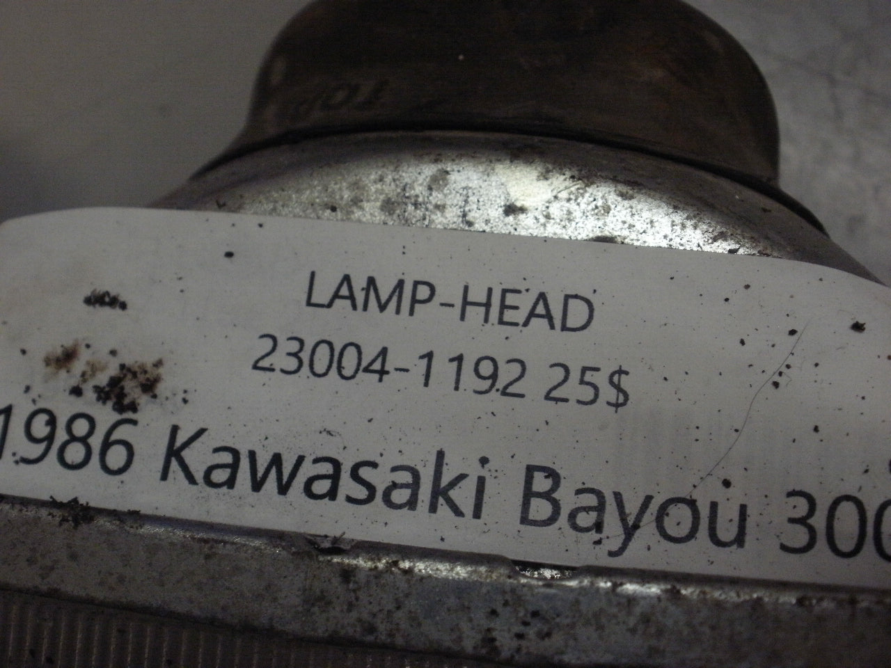 1986 KAWASAKI BAYOU 300 LAMP HEAD 23004-1192