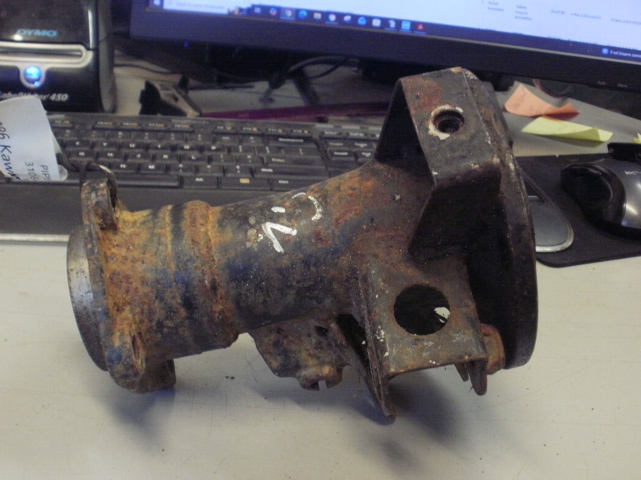 1986 KAWASAKI BAYOU 300 PIPE COMP LH 31064-1065