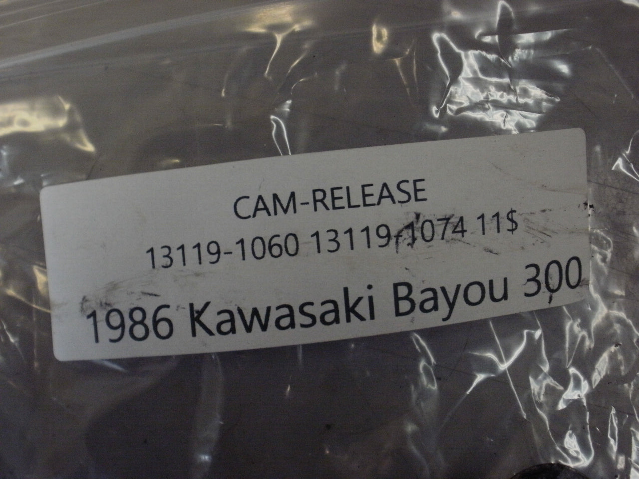 1986 KAWASAKI BAYOU 300 CAM RELEASE 13119-1060 13119-1074