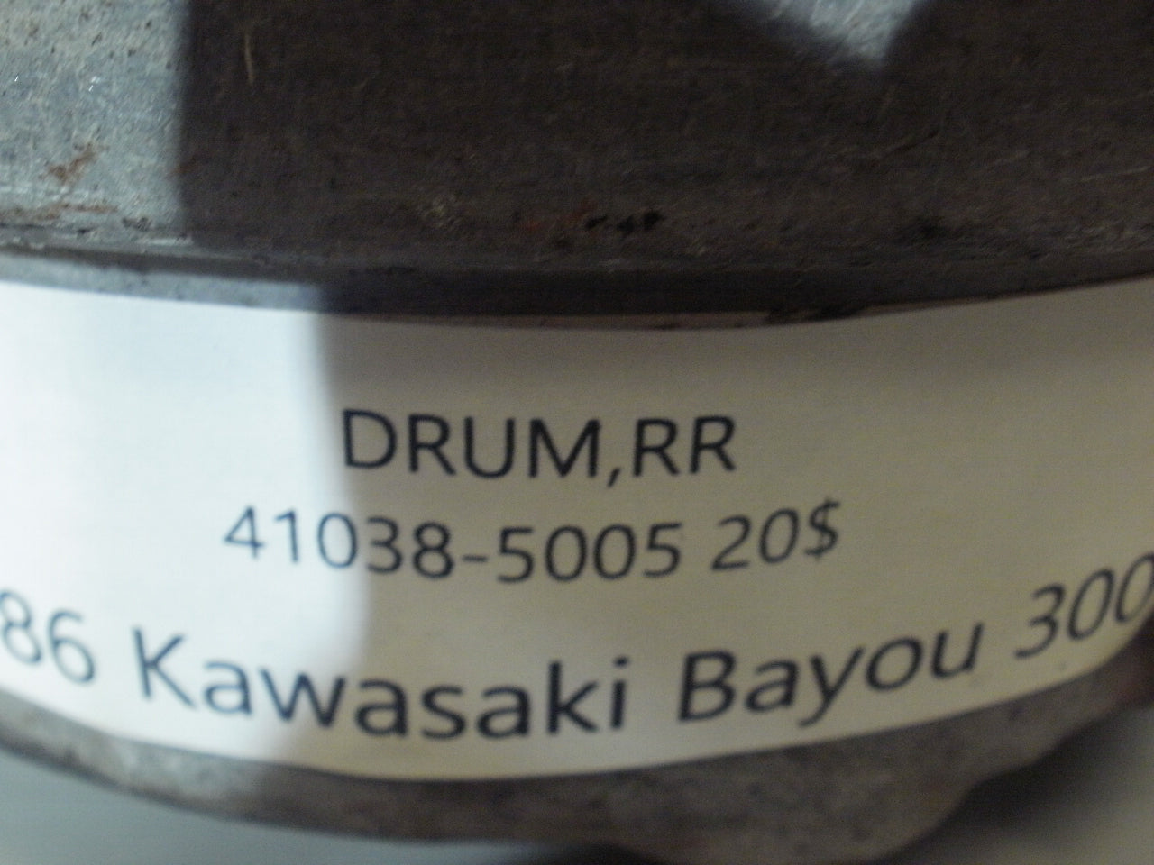 1986 KAWASAKI BAYOU 300 DRUM RR 41038-5005