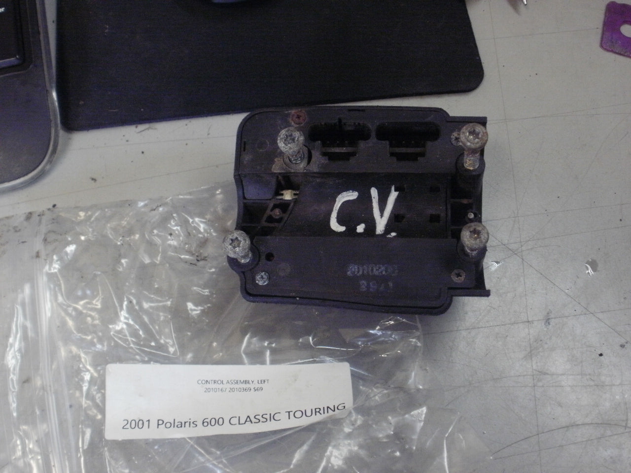 2001 POLARIS 600 CLASSIC TOURING CONTROL ASSY LEFT 2010167 2010369