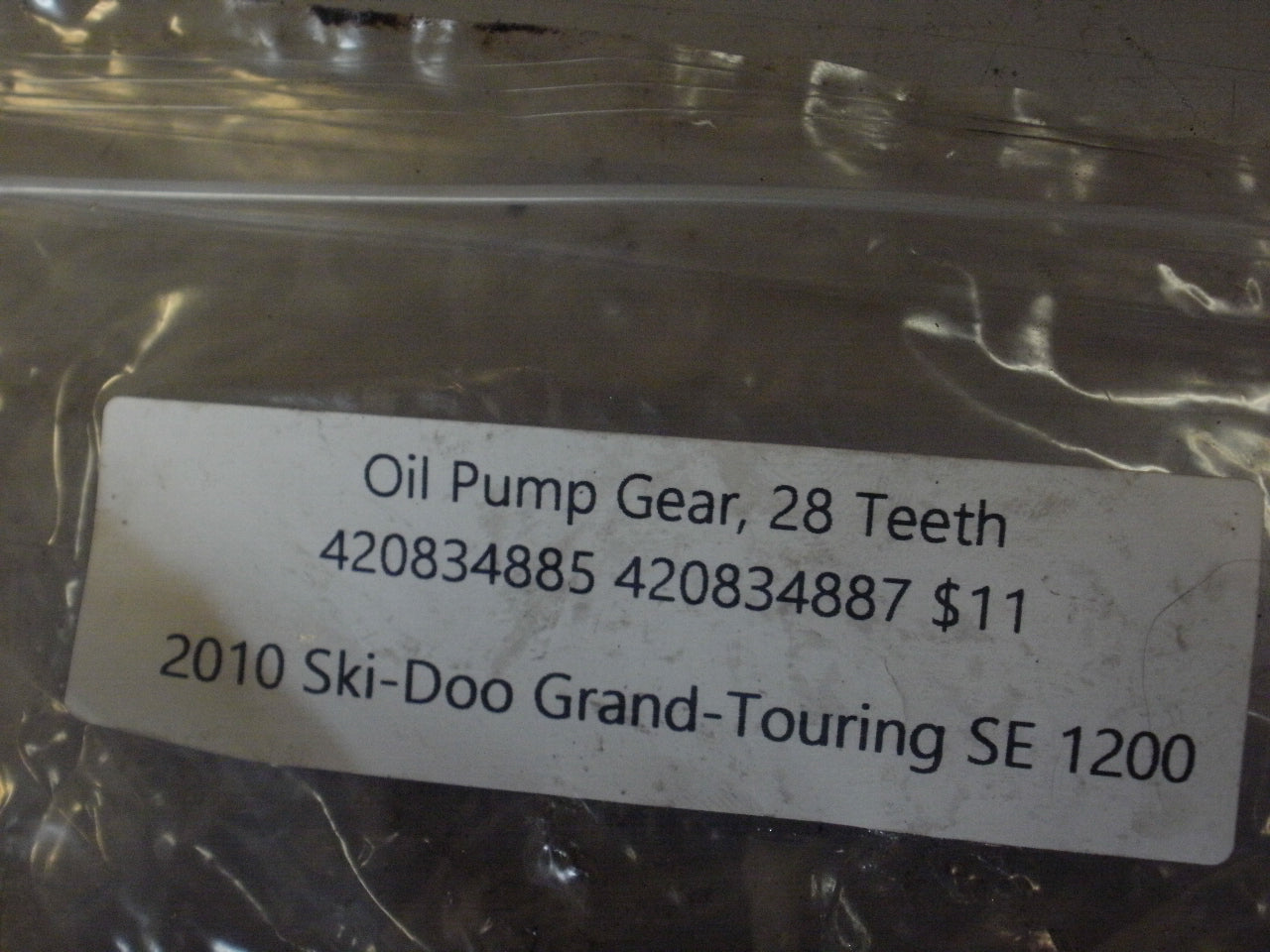 2010 SKI-DOO GRAND TOURING SE 1200 OIL PUMP GEAR 28 TEETH 420834887