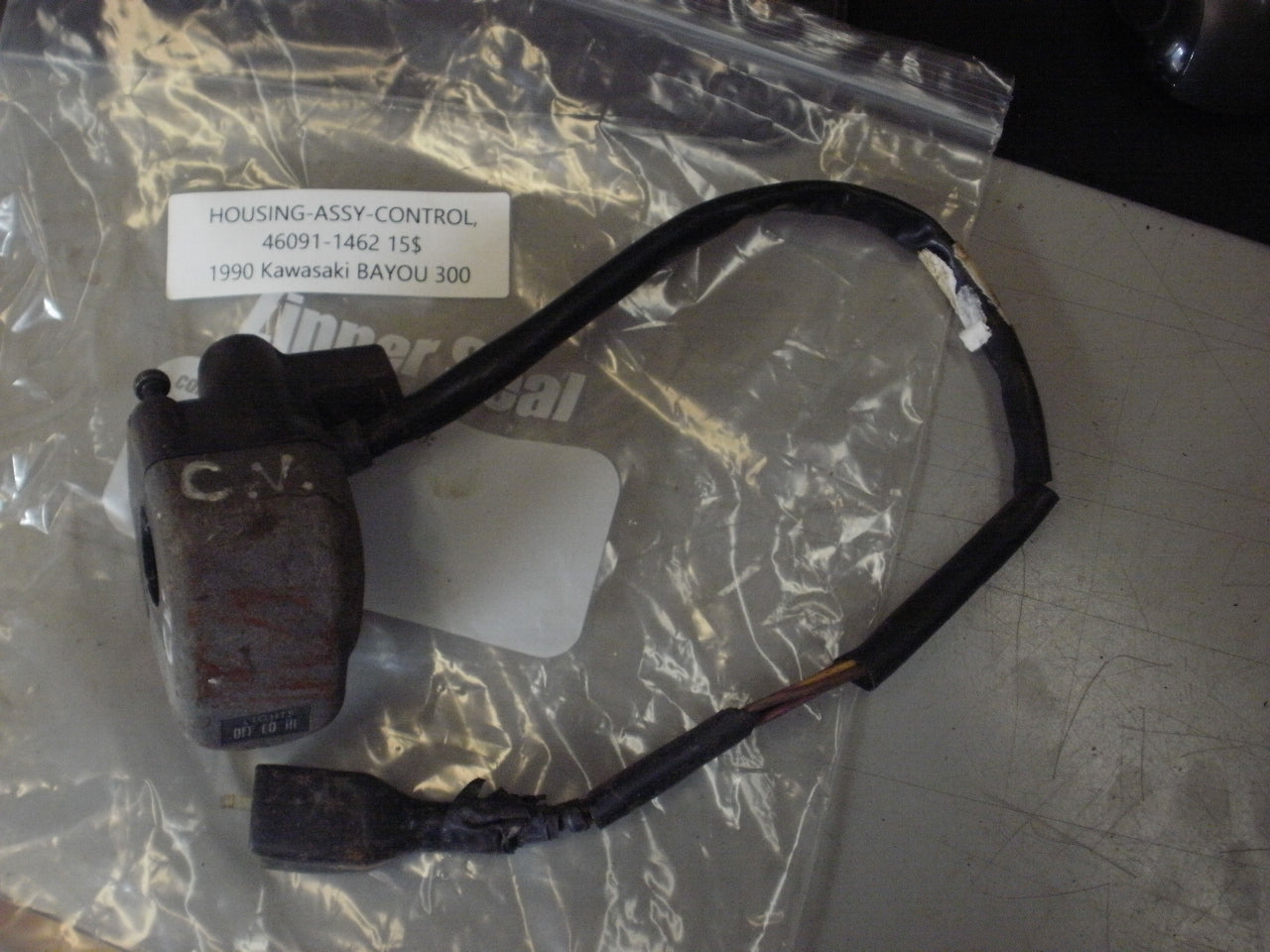 1990 KAWASAKI BAYOU 300 HOUSING ASSY CONTROL 46091-1462