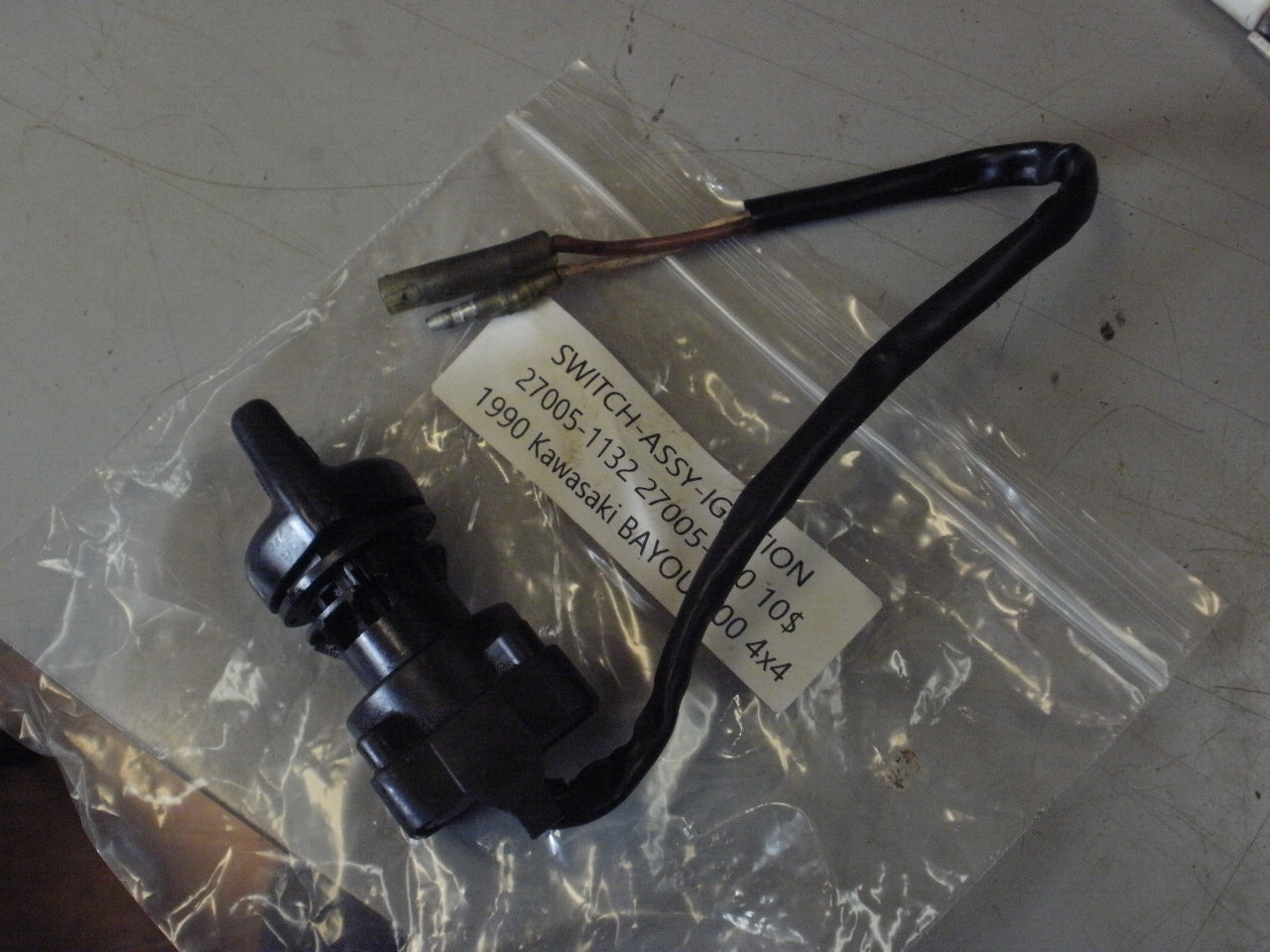1990 KAWASAKI BAYOU 300 SWITCH ASSY IGNITION 27005-1132 27005-1201