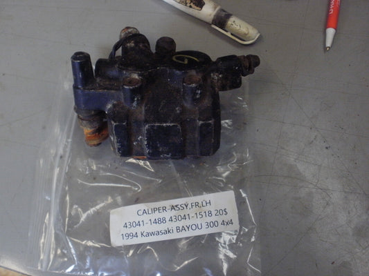 1994 KAWASAKI BAYOU 300 4X4 CALIPER ASSY FR LH 43041-1488 43041-1518