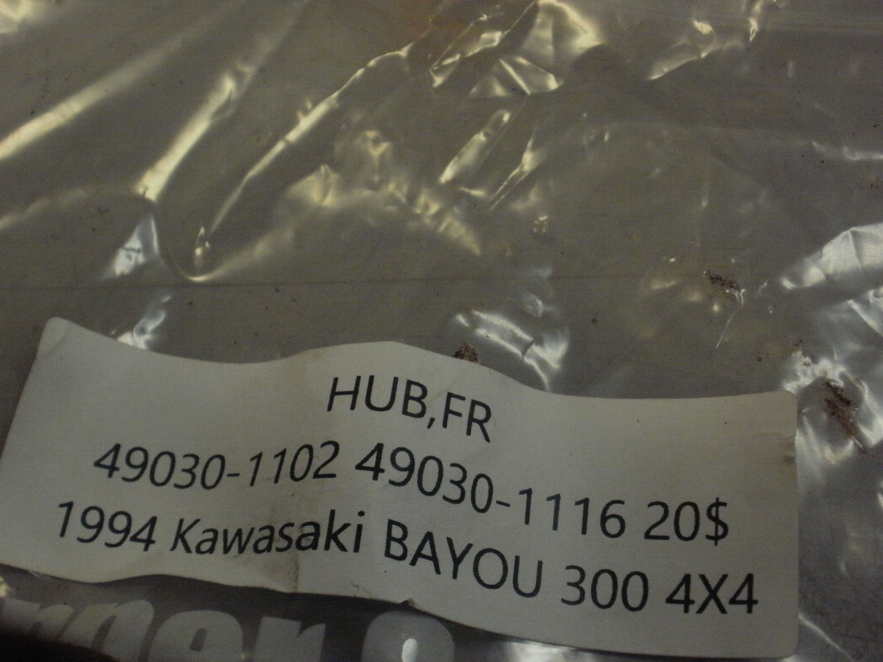 1994 KAWASAKI BAYOU 300 4X4 HUB RR LH 49030-1104
