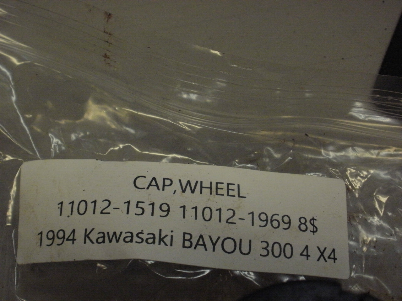 1994 KAWASAKI BAYOU 300 4X4 CAP WHEEL 11012-1519 11012-1969