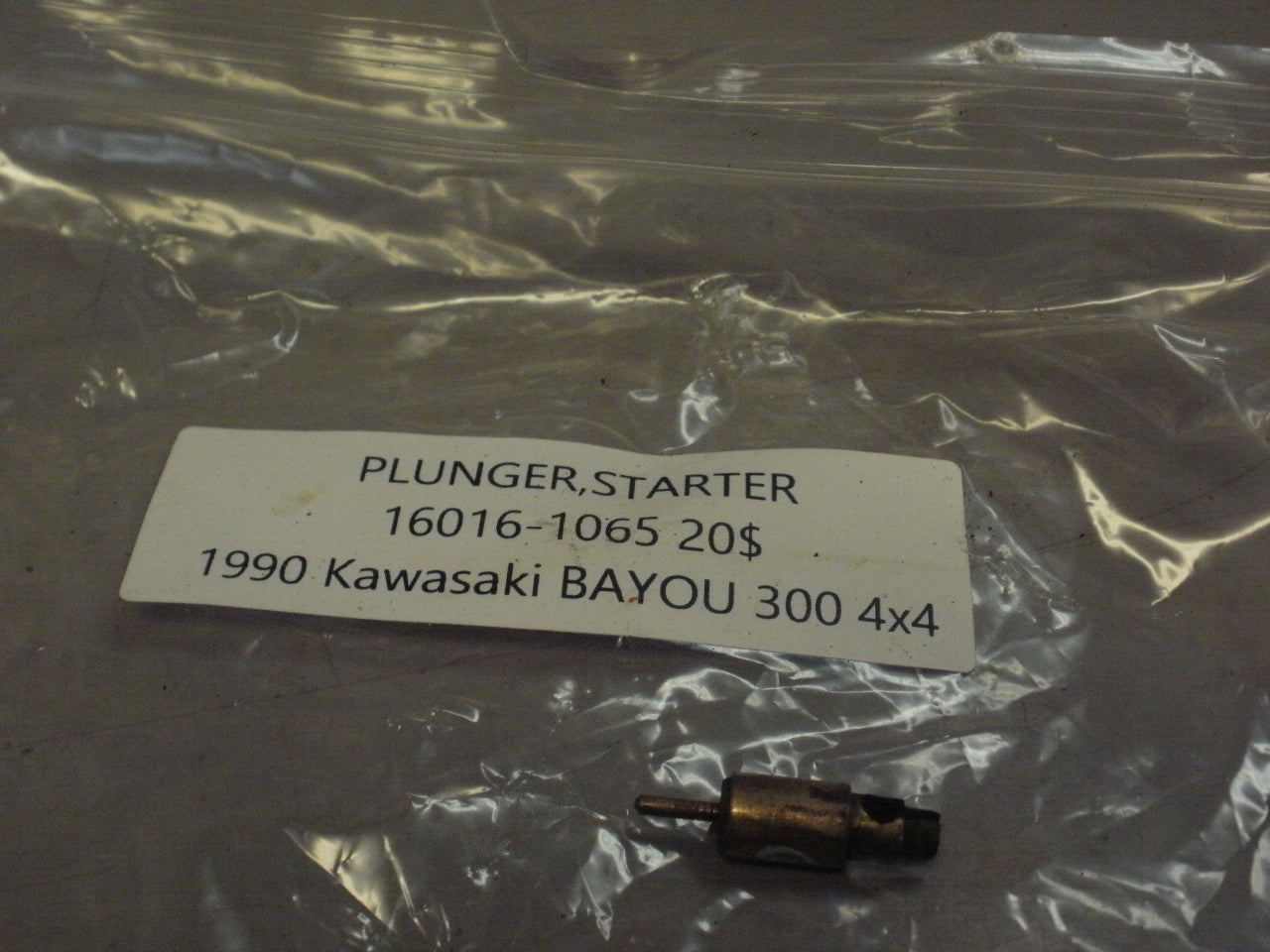 1990 KAWASAKI BAYOU 300 PLUNGER STARTER 16016-1065