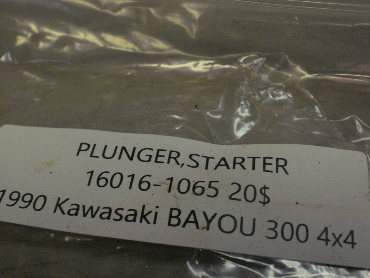 1990 KAWASAKI BAYOU 300 PLUNGER STARTER 16016-1065