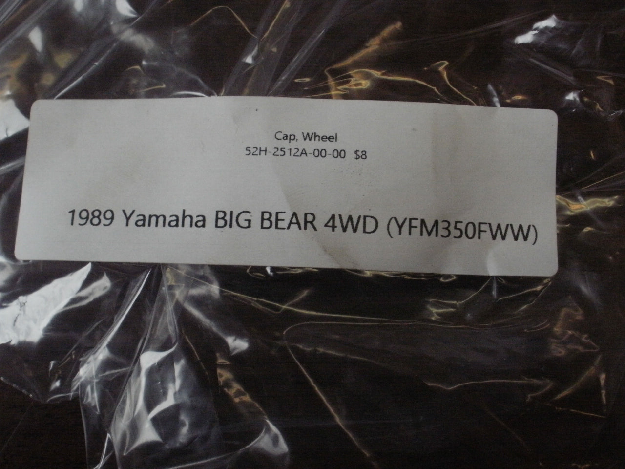 1989 Yamaha BIG BEAR 4WD (YFM350FWW) CAP, WHEEL 52H-2512A-00-00