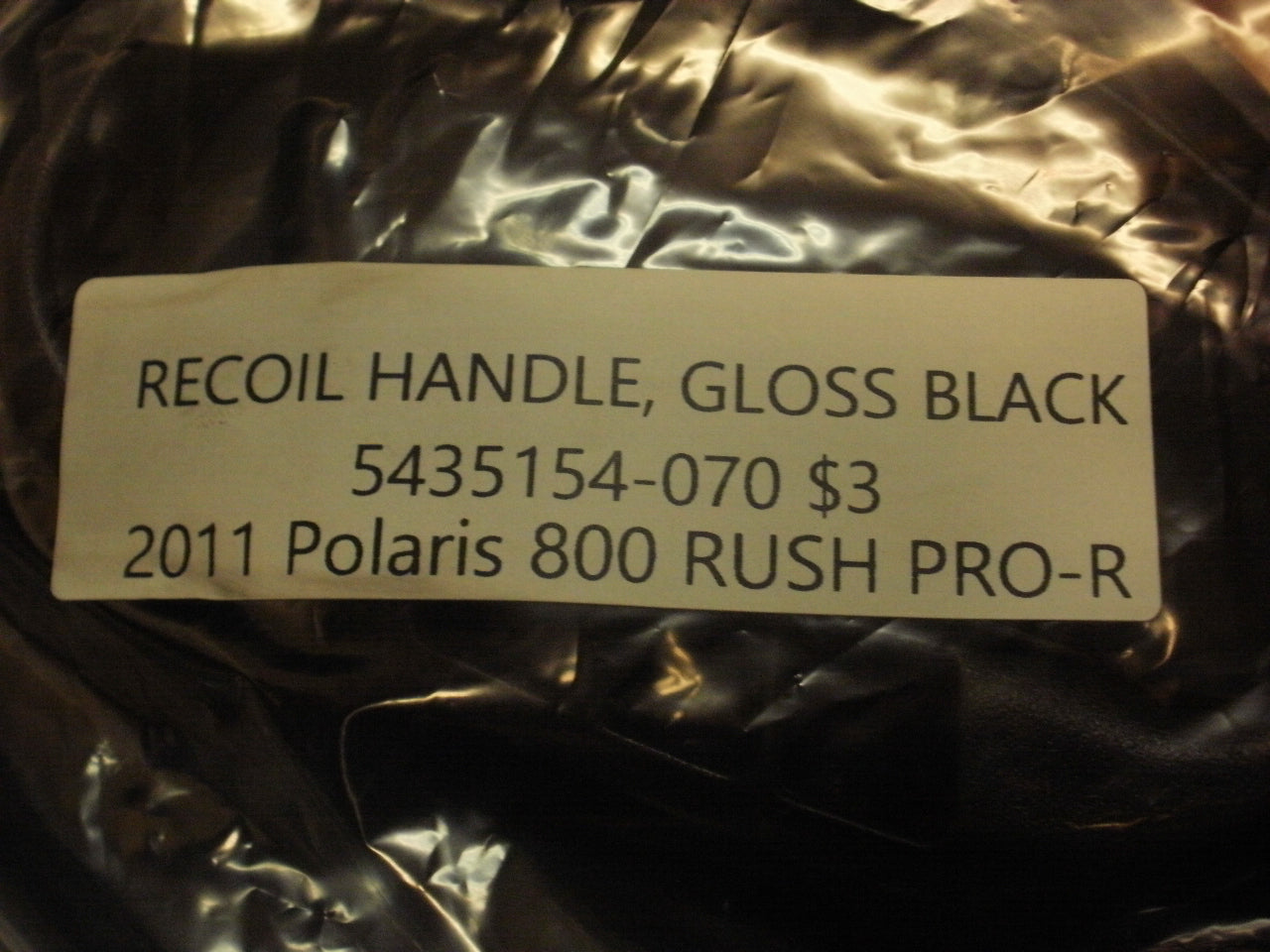 2011 Polaris 800 RUSH PRO-R RECOIL HANDLE, GLOSS BLACK 5435154-070