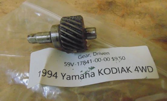 1994 YAMAHA KODIAK 400 4WD Gear, Driven 59V-17841-00-00-