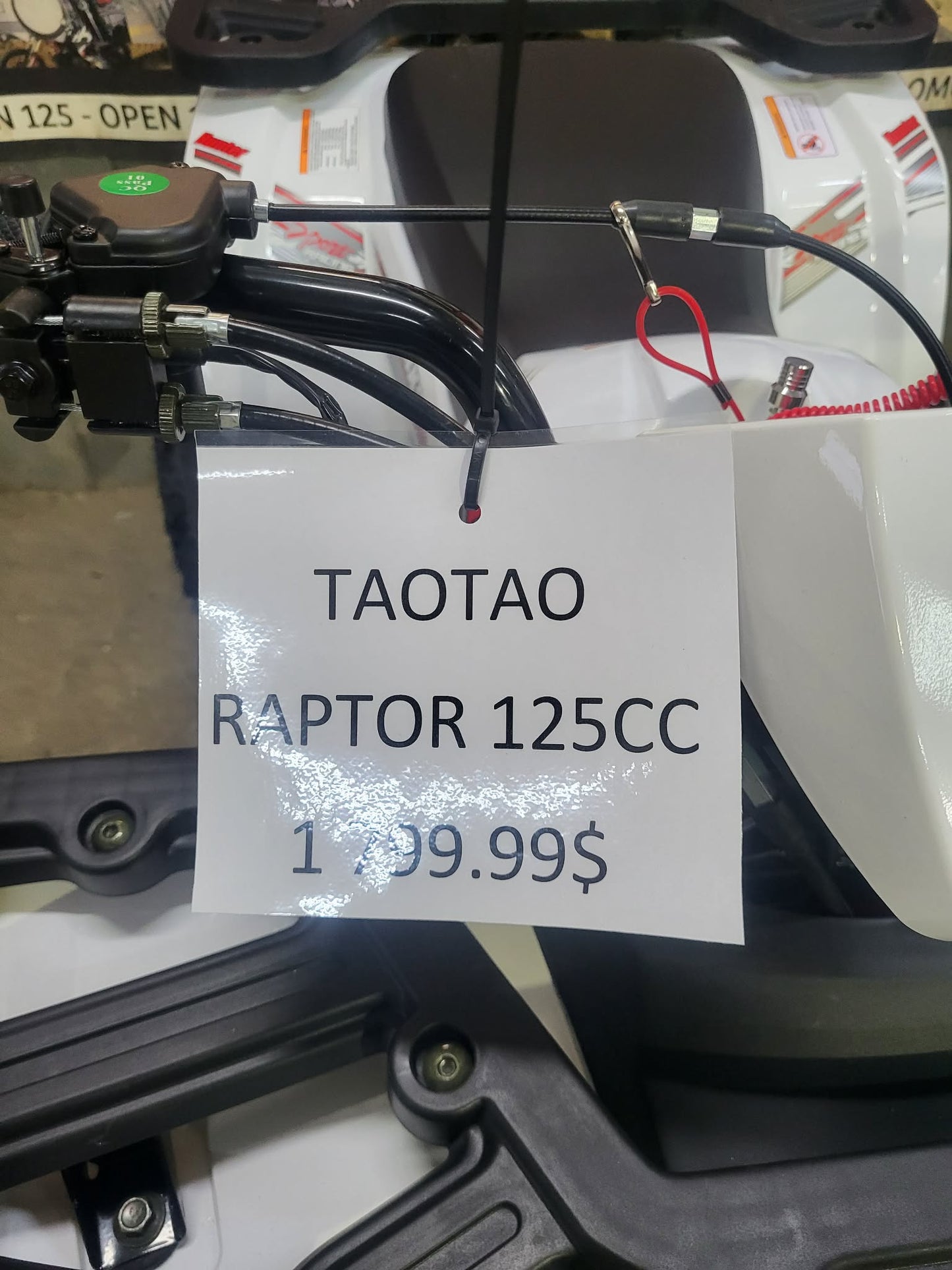 RAPTOR 125CC ROUGE